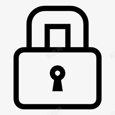 锁储物柜安全图标图标