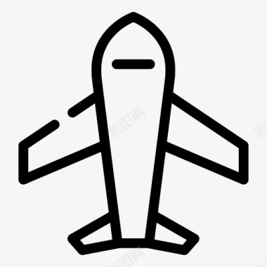 飞机天空旅行图标图标