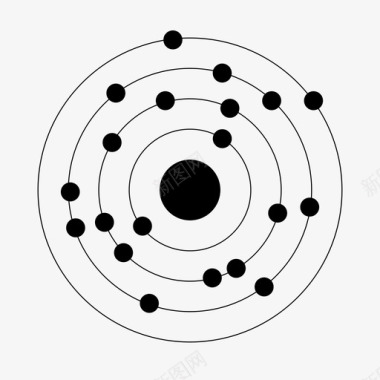 020钙钙原子元素图标图标