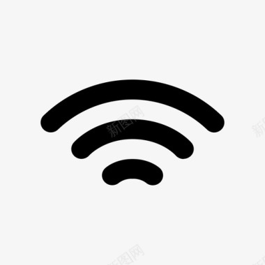wifi信号波形图标图标