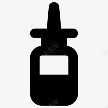 鼻喷雾剂过敏药瓶子图标图标
