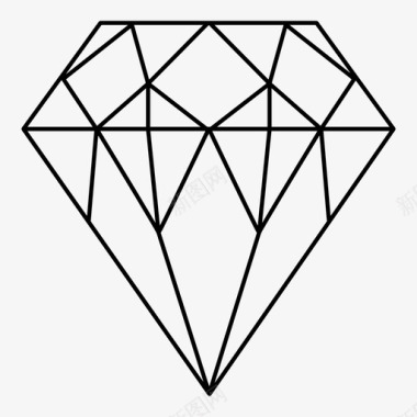 矢量宝石宝石钻石珠宝图标图标