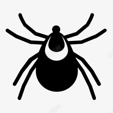 木蜱蜘蛛纲螨类图标图标