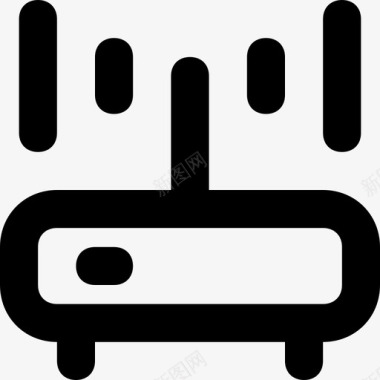 矢量信号图标wifi路由器互联网调制解调器wifi调制解调器图标图标