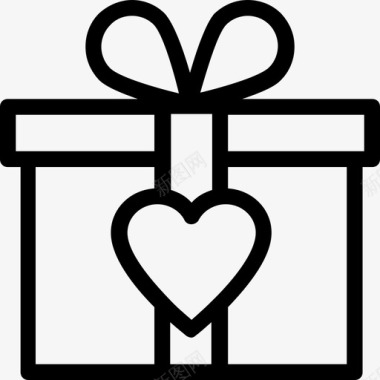 礼品礼品盒庆祝活动派对图标图标