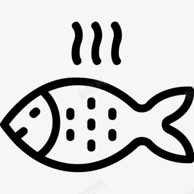 鱼食物健康食品图标图标