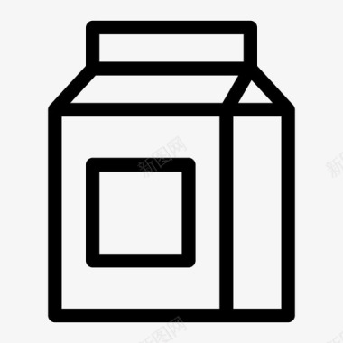 牛奶盒图案图标图标