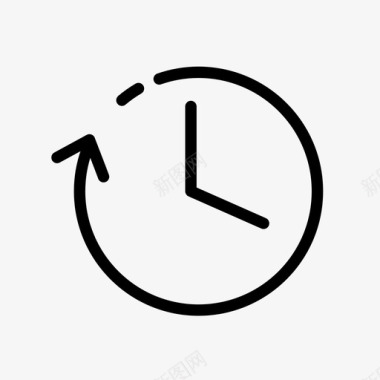 时钟预约时间顺时针图标图标