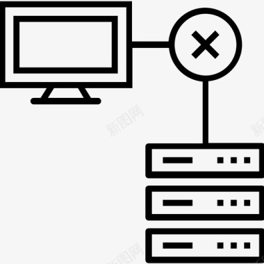 网络图标免抠png图片取消链接服务器数据数据管理图标图标