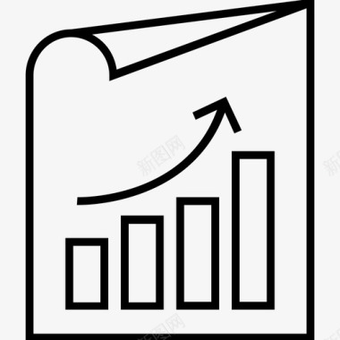 网页设计布局统计分析增长图标图标