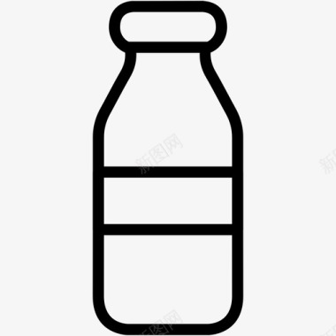 奶瓶奶瓶饮料空的图标图标