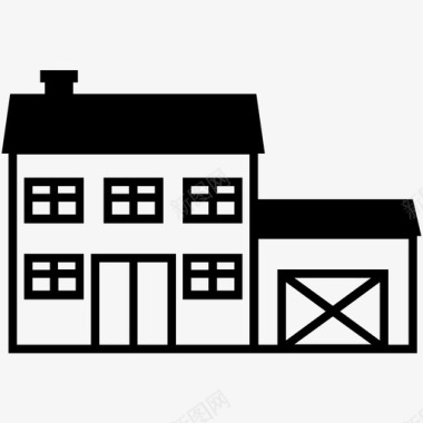 房屋建筑物房地产图标图标