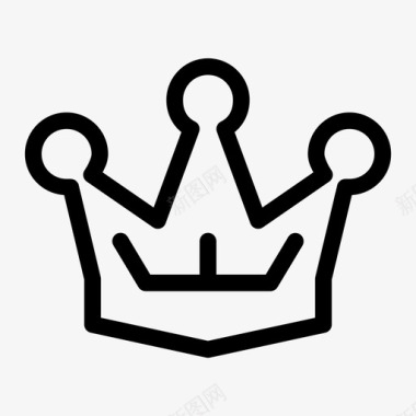 皇冠王冠国王图标图标