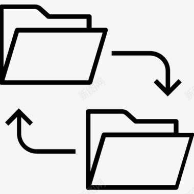共享未来文件共享文件文件夹图标图标