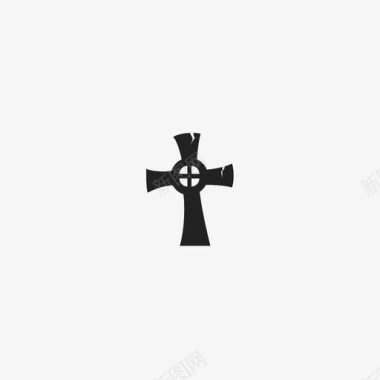 葬礼十字架葬礼墓石图标图标