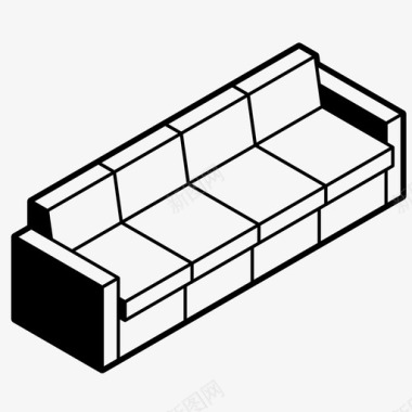 家具组合沙发沙发家具客厅图标图标