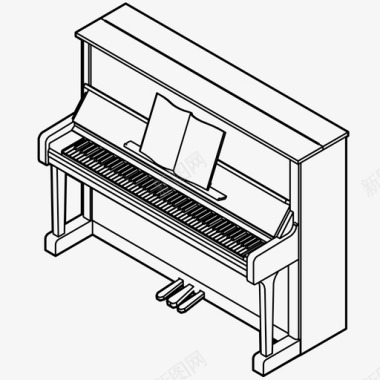 音乐会设计钢琴音乐会乐器图标图标