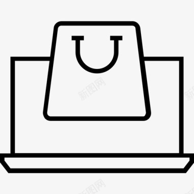 目标搜索电子商务笔记本电脑网上购物图标图标