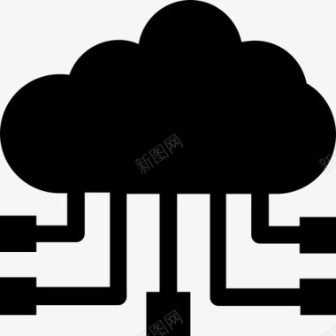 云层次结构云网络云共享图标图标