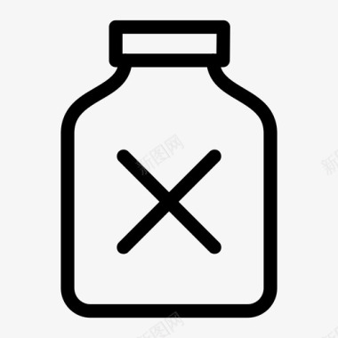 毒瓶危险致命图标图标