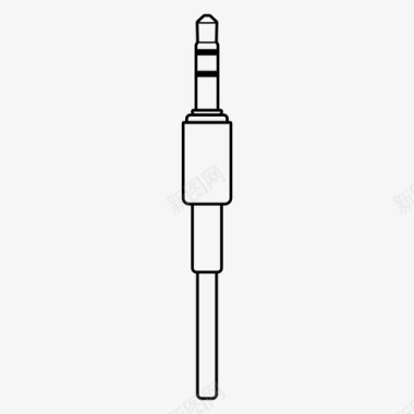 带插头插孔35音频电缆图标图标