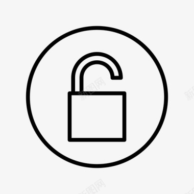 解锁安全用户界面图标图标