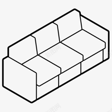 家具组合沙发沙发家具客厅图标图标