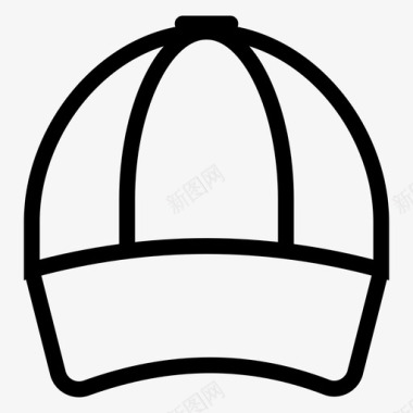 帽子棒球帽白帽图标图标