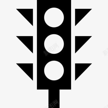 公共场所标识红绿灯交通公共场所图标图标