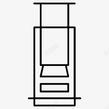 真空过滤压榨机咖啡过滤图标图标