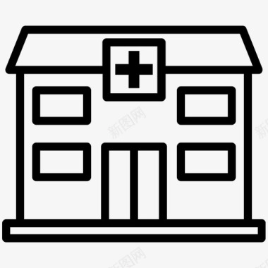 101大楼医院诊所卫生图标图标