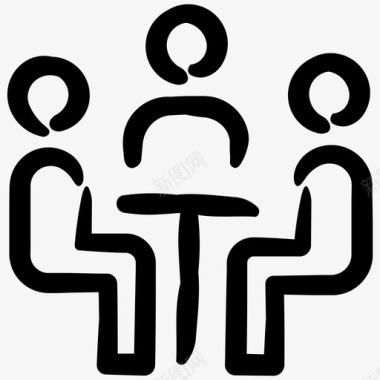 便利会议商务会议小组会议图标图标