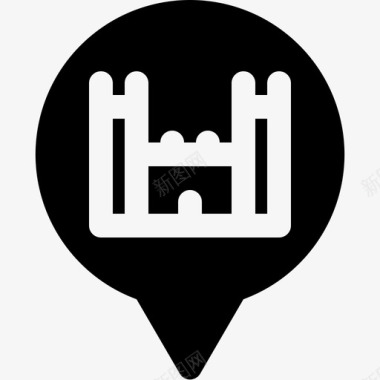 城堡历史国王图标图标