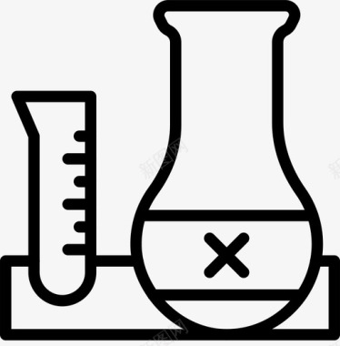 遗传学研究试管实验室研究图标图标