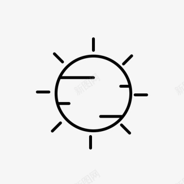 太阳天体物理学科学图标图标