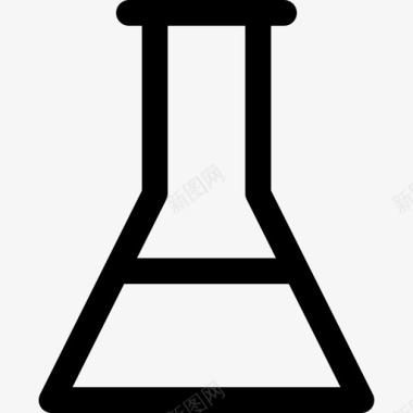 美味海鲜科学化学锥形烧瓶图标图标