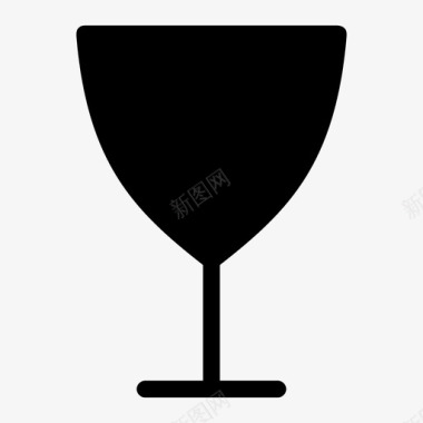 高脚杯饮料宴会杯图标图标
