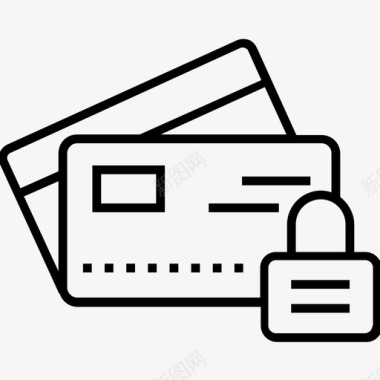 信用卡安全支付信用卡安全图标图标