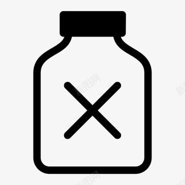 回收利用瓶危险有毒化学品瓶图标图标