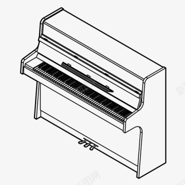 乐器钢琴音乐会乐器图标图标