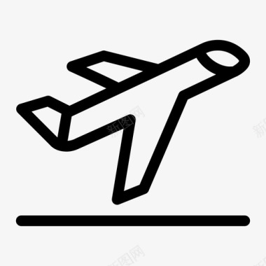起飞飞机飞行图标图标