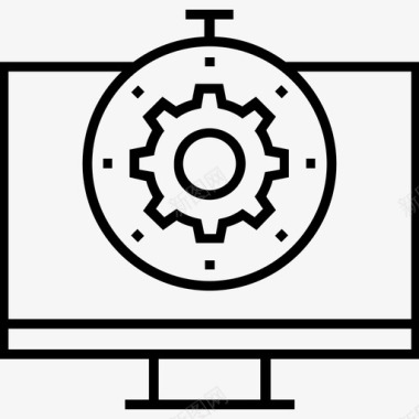 网站布局图标网站优化计时器齿轮图标图标