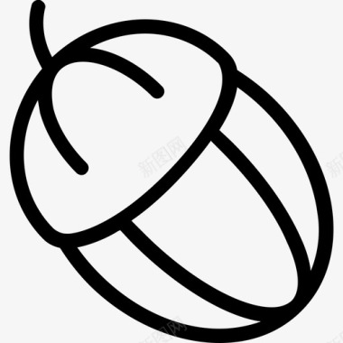 橡子椰子榛子图标图标