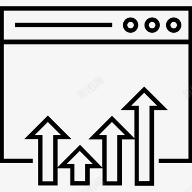 网页主页网站排名条形图网页排名图标图标