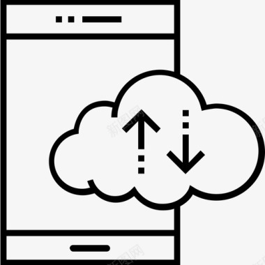 网页设计布局同步应用云计算图标图标