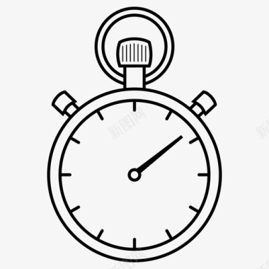 秒表计时器时钟时间图标图标