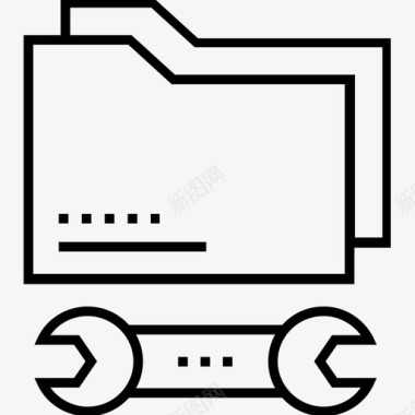 技术服务数据文件夹图标图标
