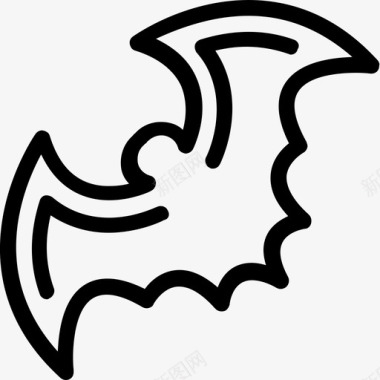 万圣节蝙蝠可怕的邪恶的蝙蝠图标图标