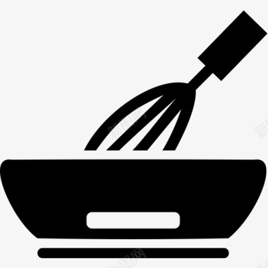 器皿搅拌碗器皿图标图标