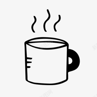 热杯咖啡马克杯图标图标